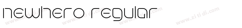 newhero regular字体转换